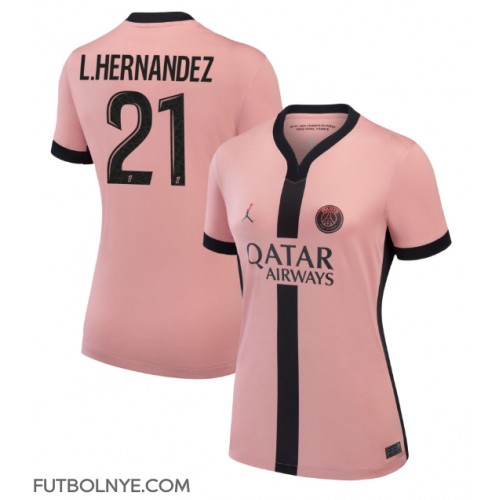 Camiseta Paris Saint-Germain Lucas Hernandez #21 Tercera Equipación para mujer 2024-25 manga corta